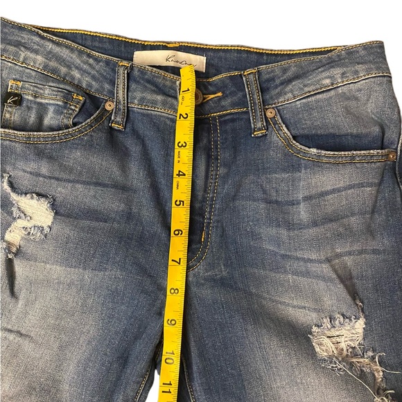 Kancan frayed hem distressed skinny stretch denim jeans size 9/28 - Picture 14 of 15